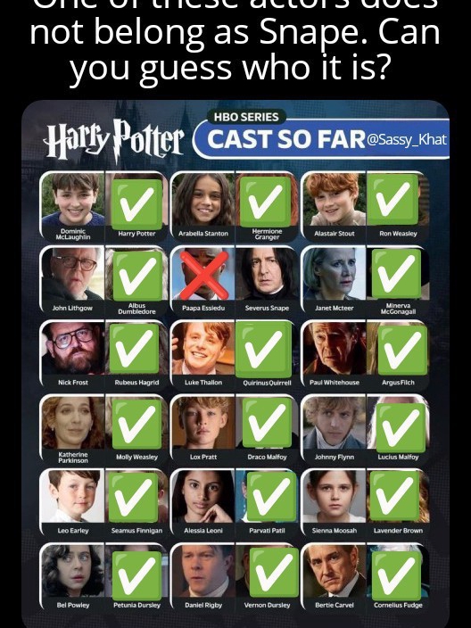 this harry potter casting meme actually made me cry laughing 💀💀