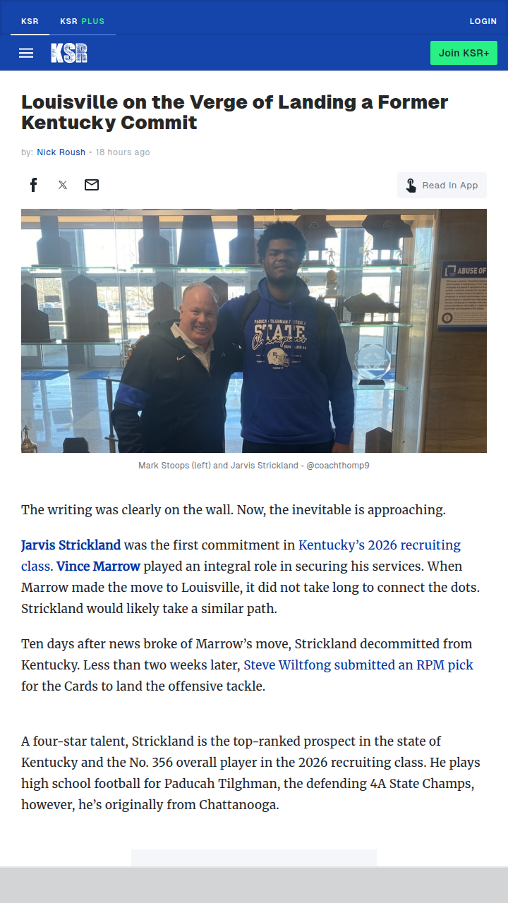 Strickland Flips: Cards Steal UK’s Top Recruit?