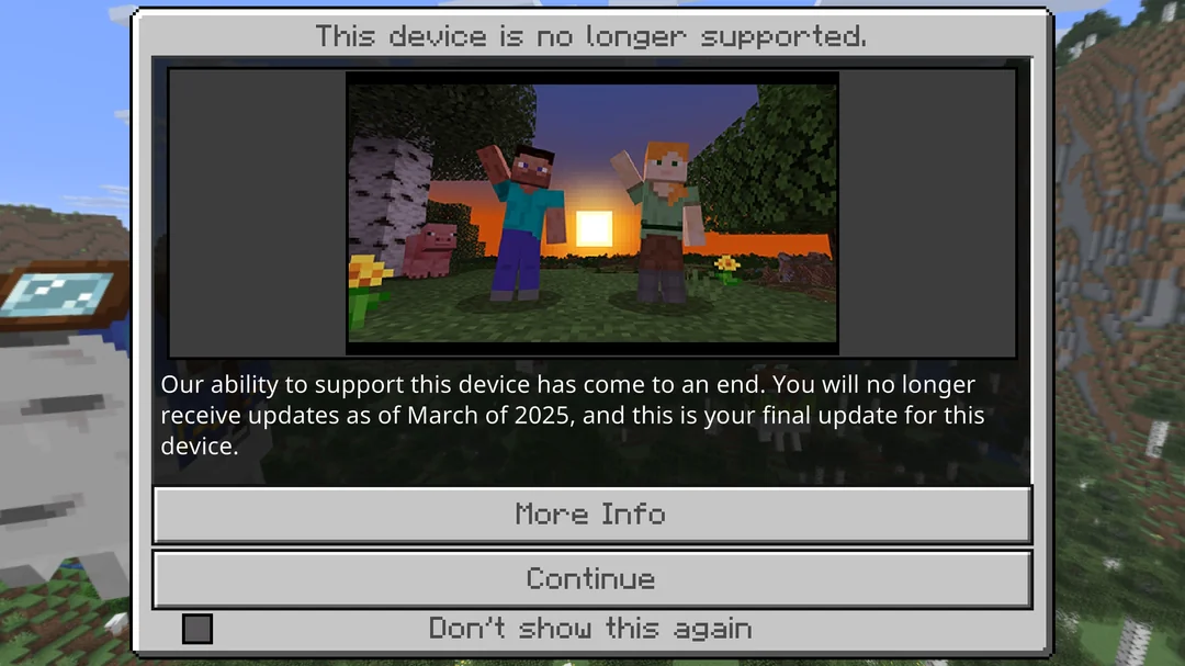 reinstalled minecraft again after 10 years in my old Samsung Galaxy…