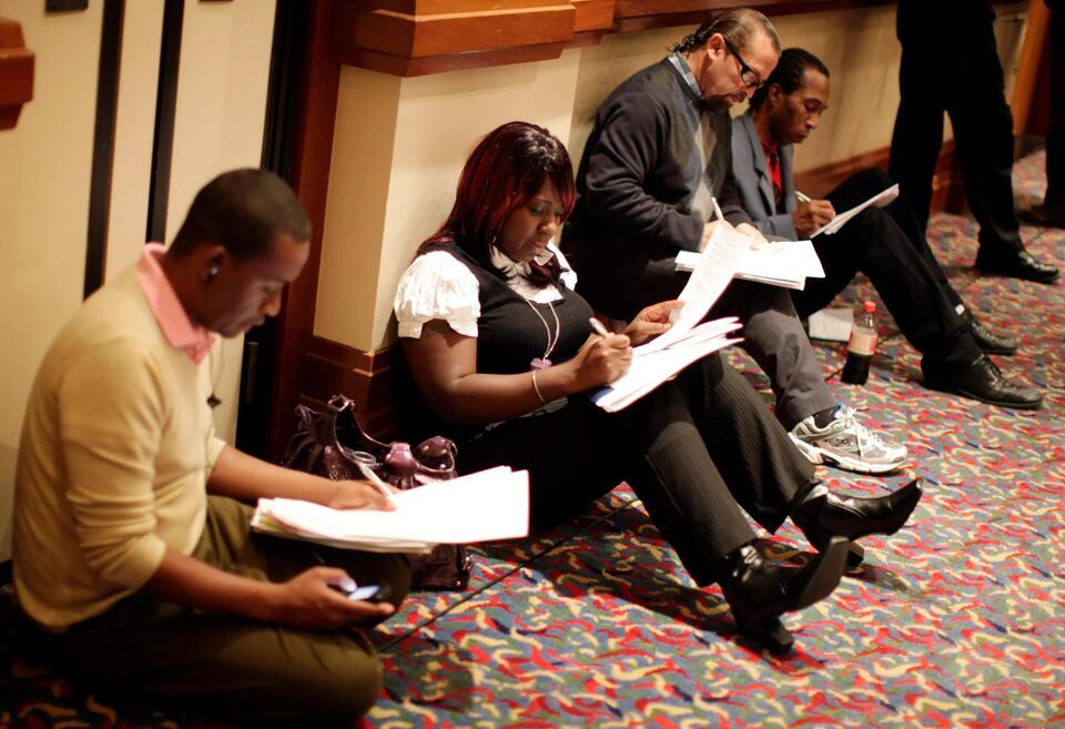 Job Gains Up, But Private Hiring Slows
