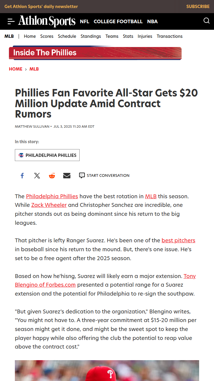 Should the Phils Lock Up El Comandante?