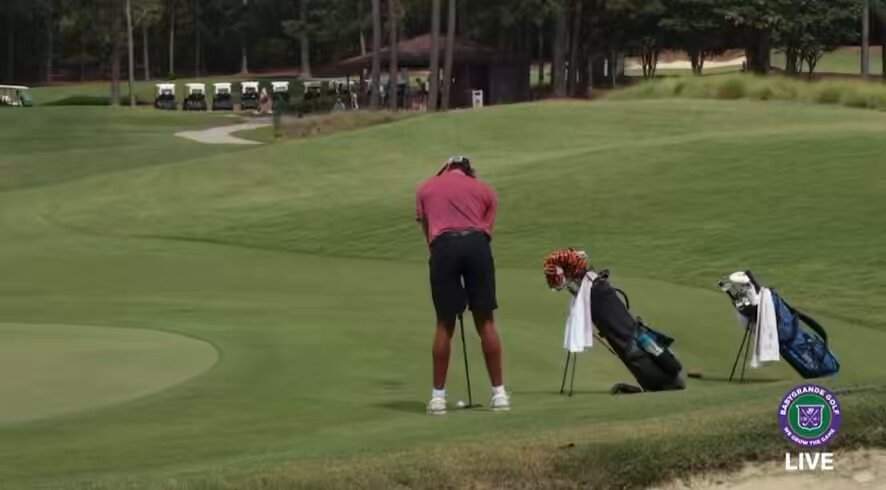 Charlie Woods Drains Clutch Putt at Pinehurst