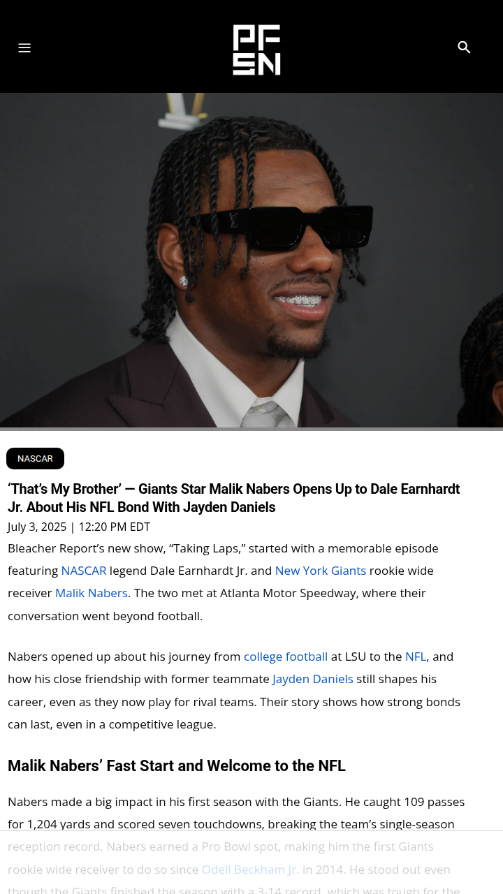 Nabers & Daniels: Brothers Turned NFC Rivals