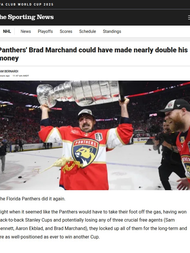 Marchand Chooses Cups Over Cash—Again!