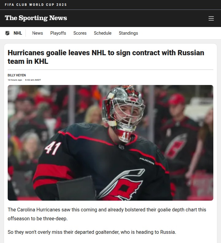 Spencer Martin Heads to KHL—What’s Next?