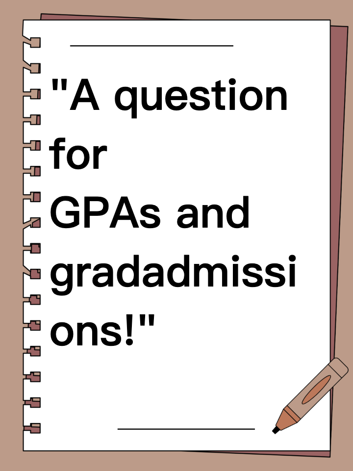 "A question for GPAs and gradadmissions!"