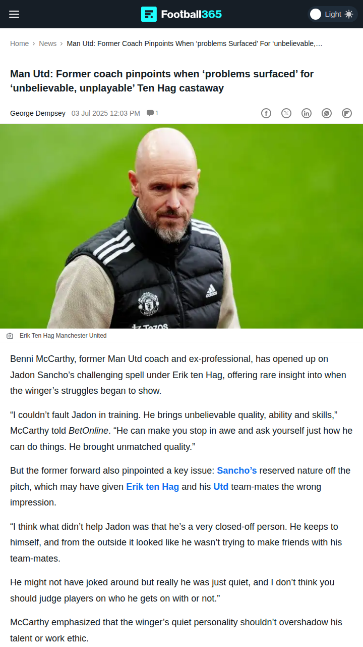 Sancho’s Silence: Talent or Trouble?