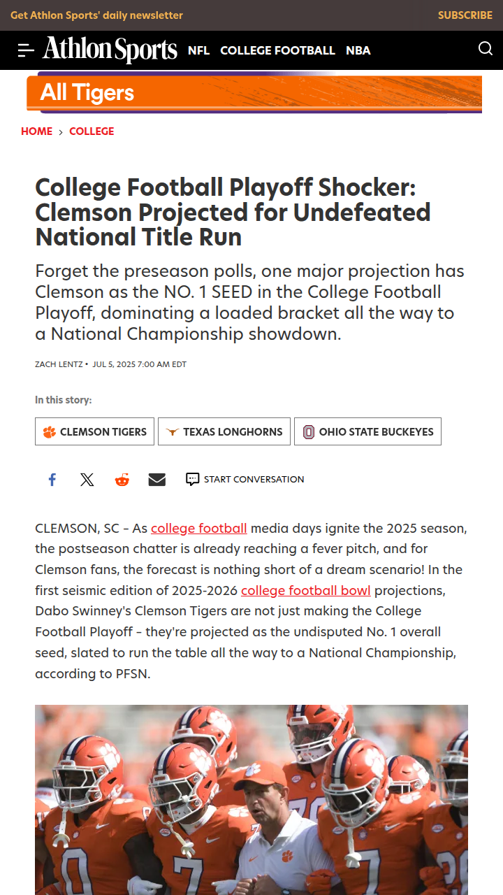 Can Clemson’s ‘Power Rangers’ Go Undefeated?
