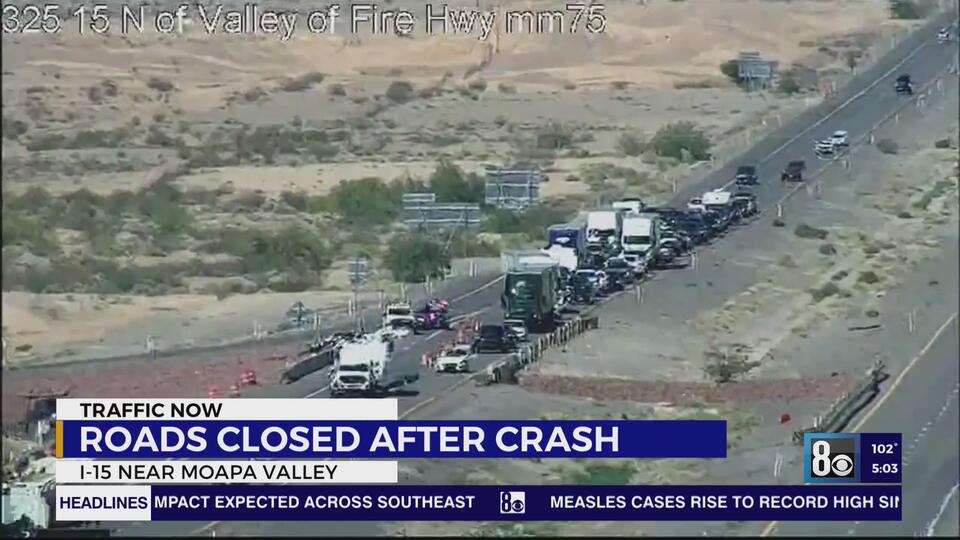 I-15 Crash Snarls Northbound Traffic