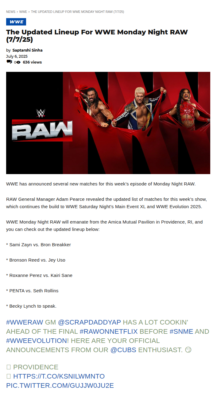 Breakker vs. Zayn: RAW’s New Main Event!