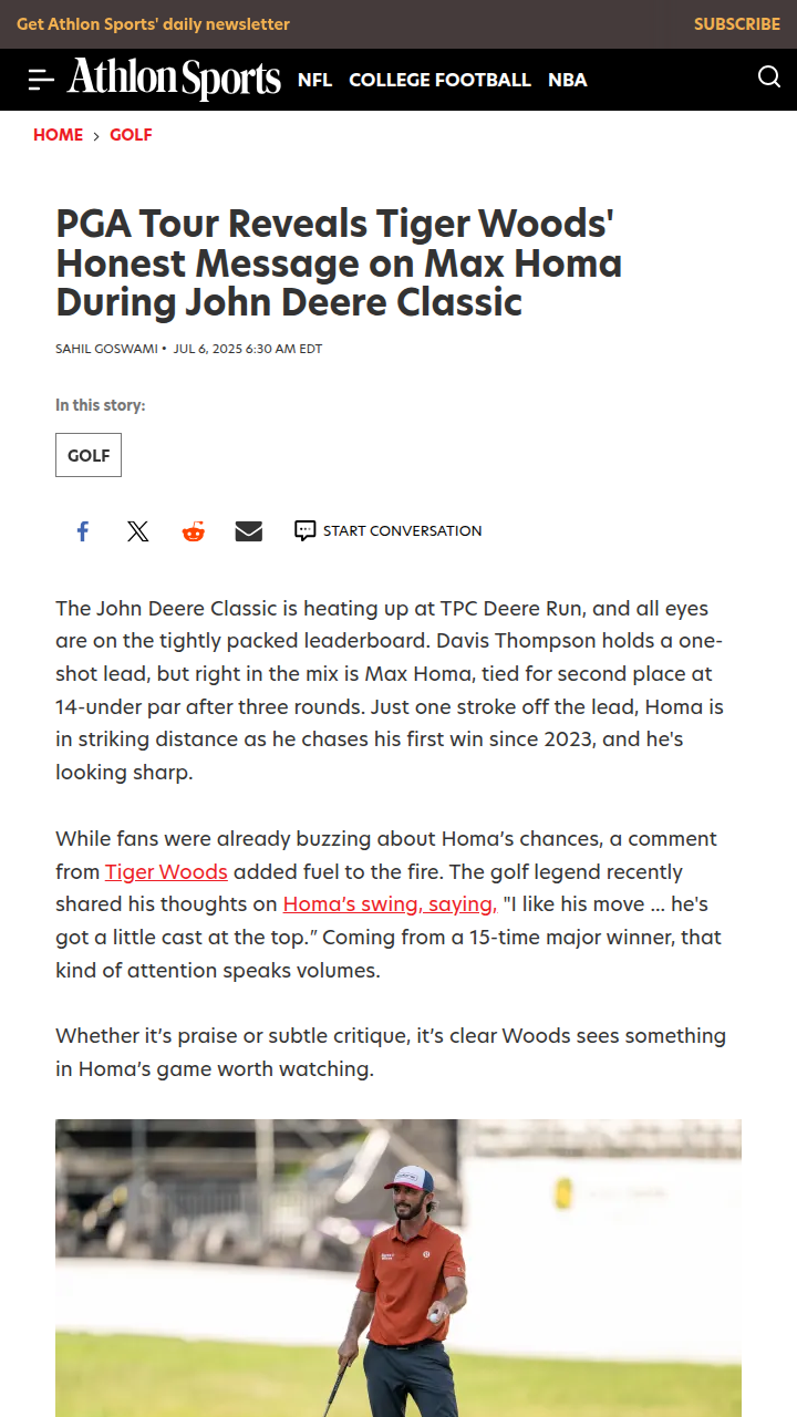 Tiger’s Take on Homa: Praise or Subtle Shade?