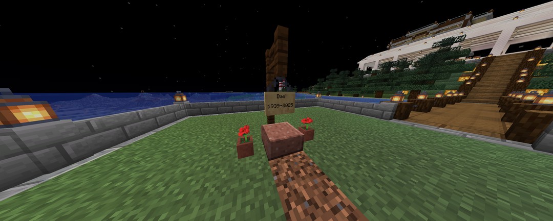 A beautiful tribute in the Minecraft world.