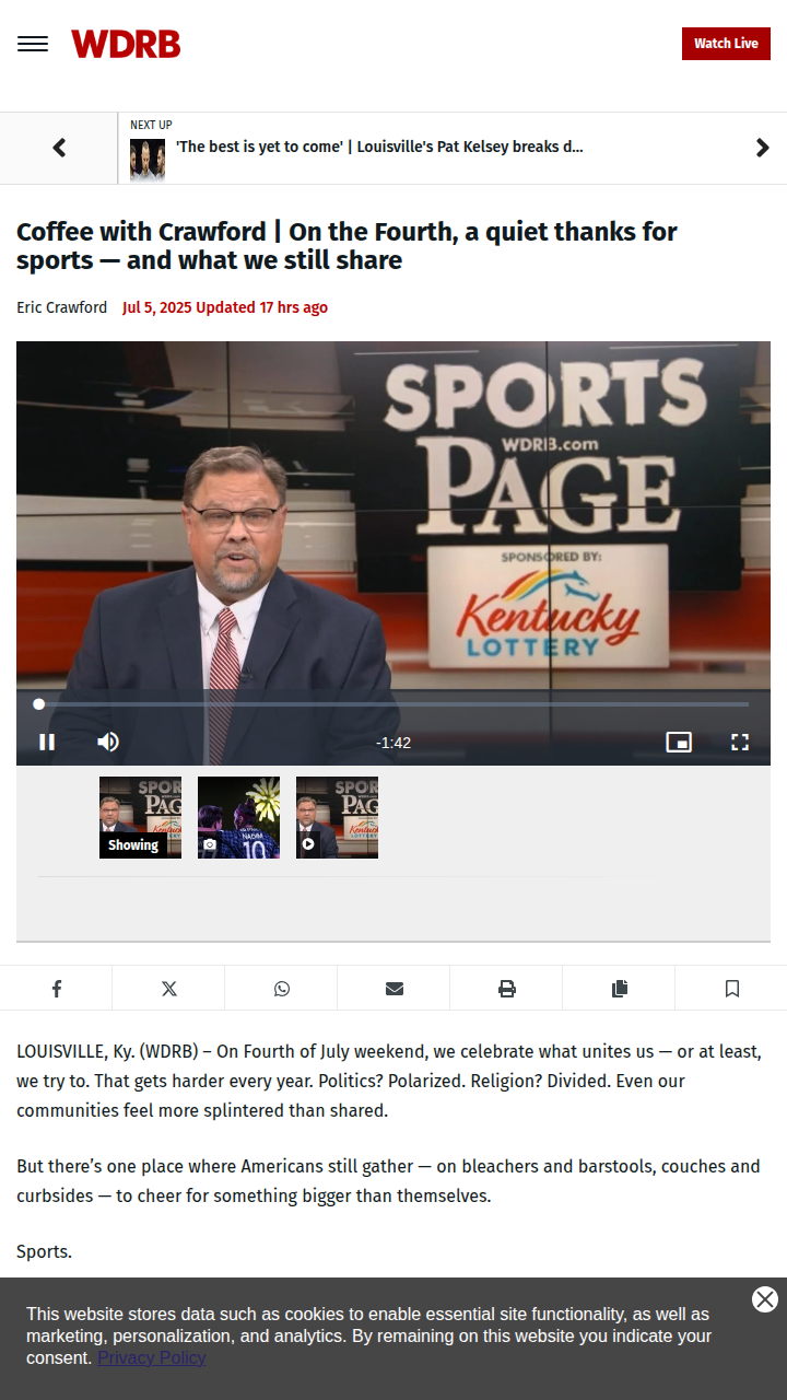 Why Sports Still Bring Us Together