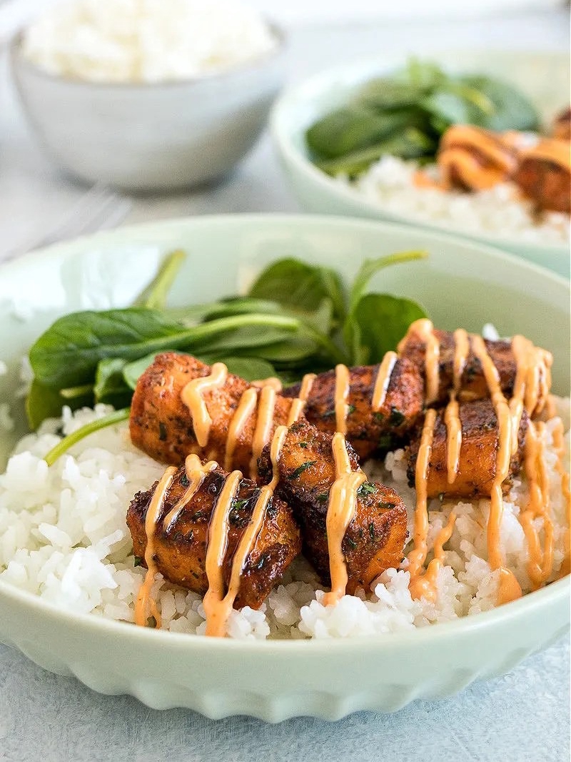 Salmon and Rice Dinner in 20 Minutes