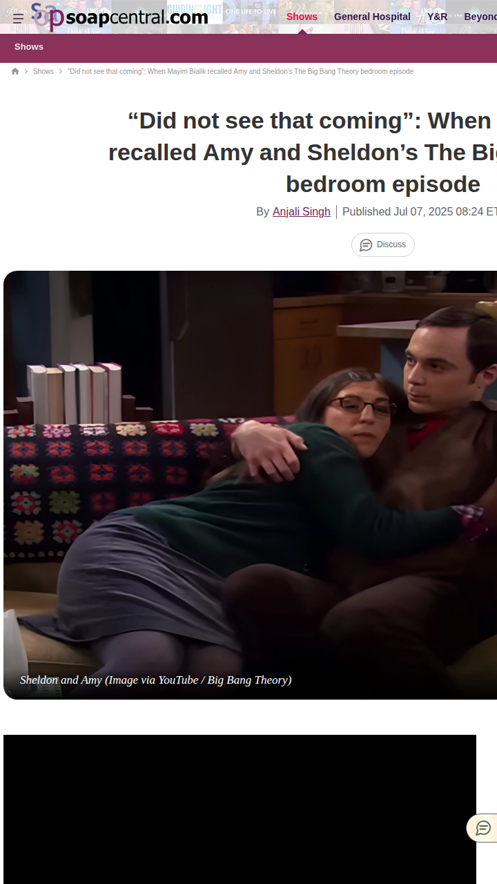 Shamy's Big Night: Mayim Was Shocked! 😲