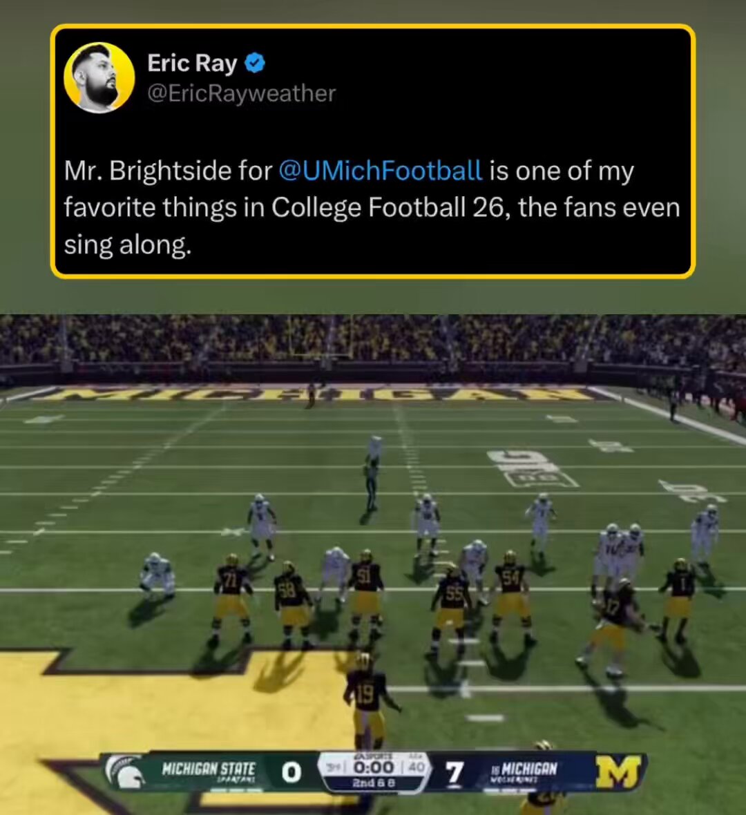 ‘Mr. Brightside’ in CFB 26? Chills!