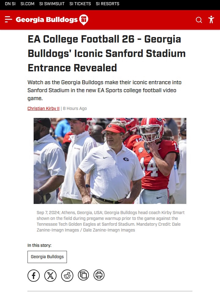 Dawgs’ Red Lights Shine in EA CFB 26!