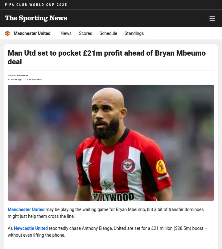 Red Devils Cash In on Elanga Domino