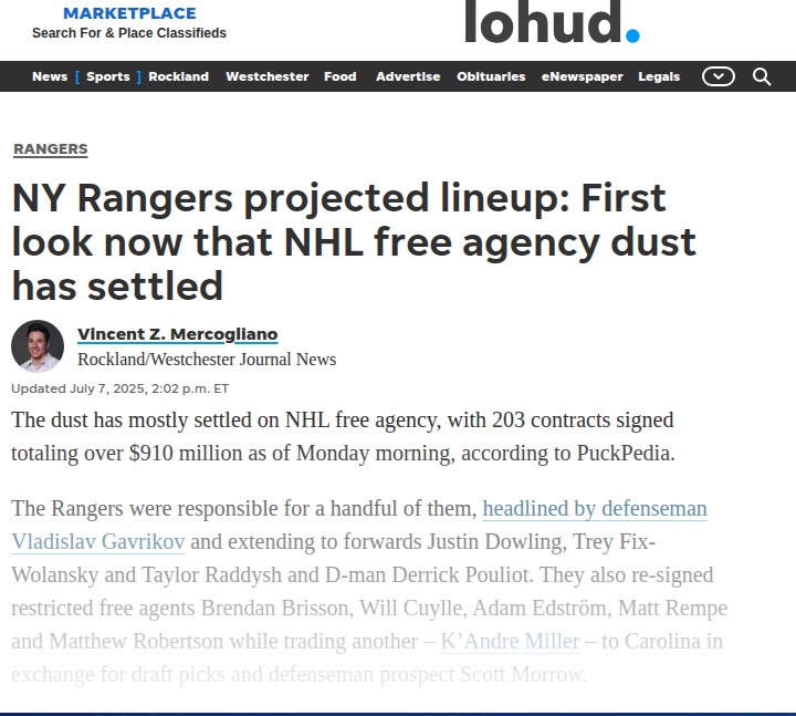 Zibanejad at Center or Wing? Lineup Debate
