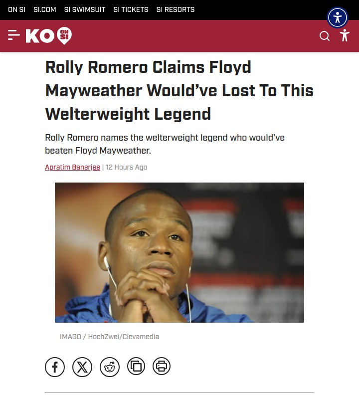 Did Money Mayweather Duck Sugar Ray Robinson?