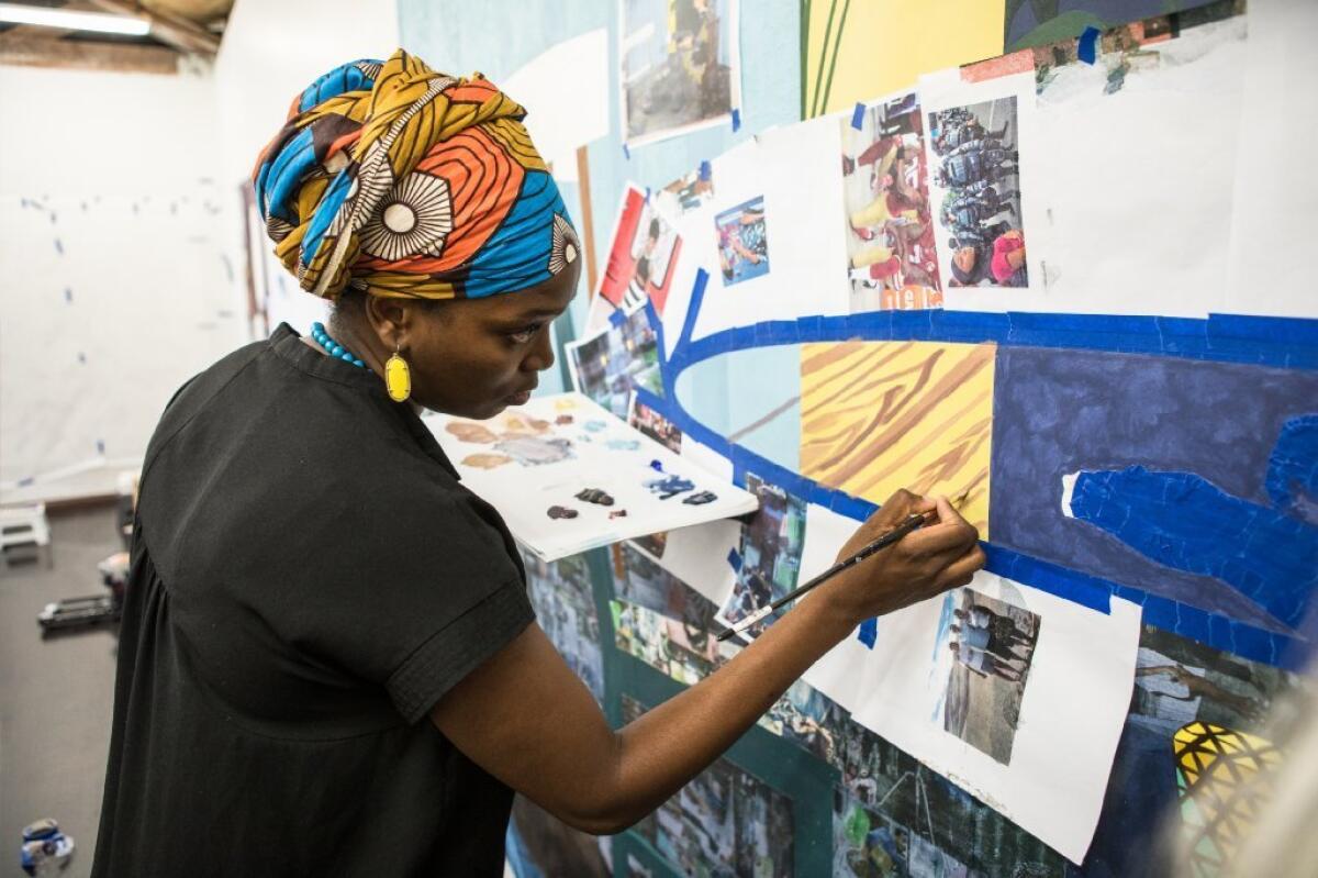 Brushstrokes Between Worlds in Njideka Akunyili Crosby’s Transatlantic Studio