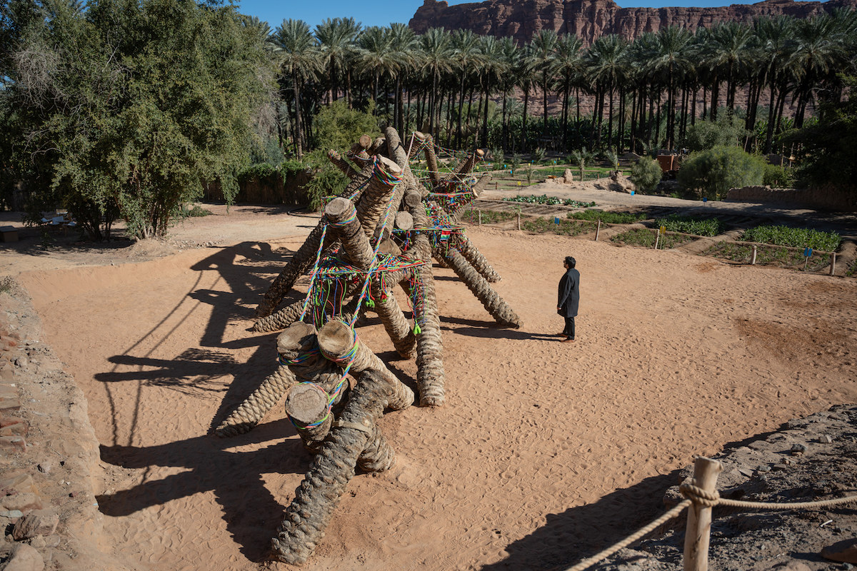 Palm Trunks and Pixel Dreams: Saudi Heritage Weaves Through Climate Art