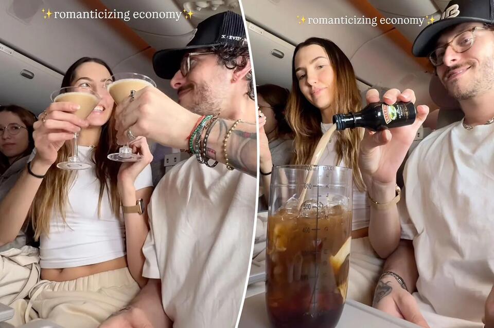 Turning Economy Seats Into a Cocktail Bar?!