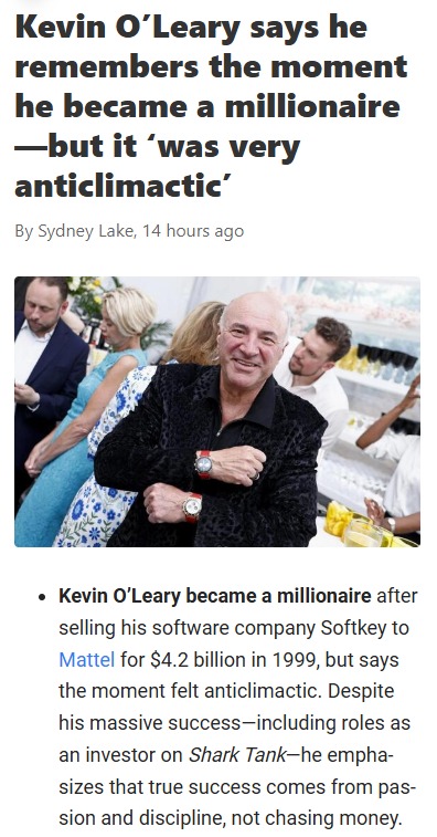 Millionaire Moment? Not What You Think