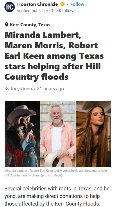 Texas Stars Rally After Floods 🌊