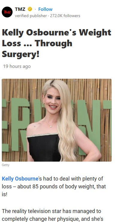 Kelly Osbourne’s Surgery Confession 😲