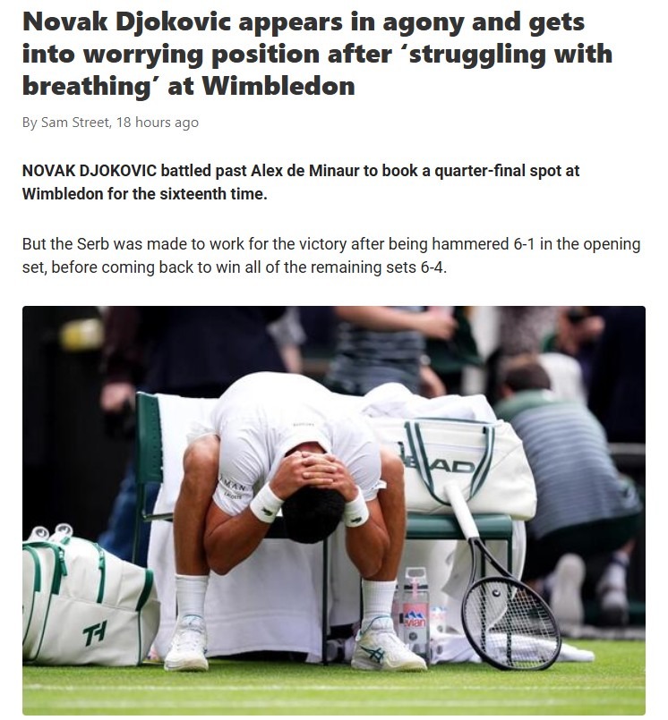 Djoker’s Grit: Breathing Scare at Wimbledon