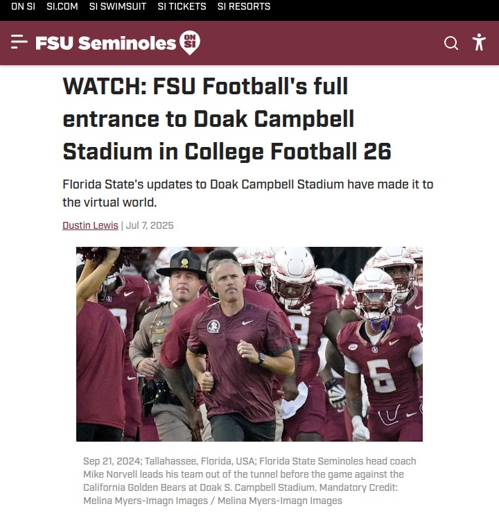 Seminoles’ Virtual Entrance: Next-Level Hype!
