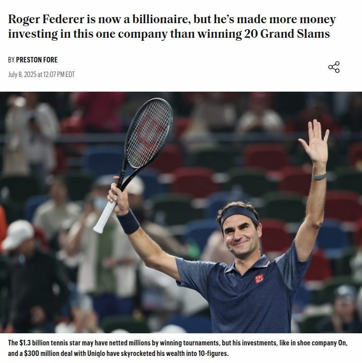 Federer’s Billionaire Move? Not Tennis! 💸