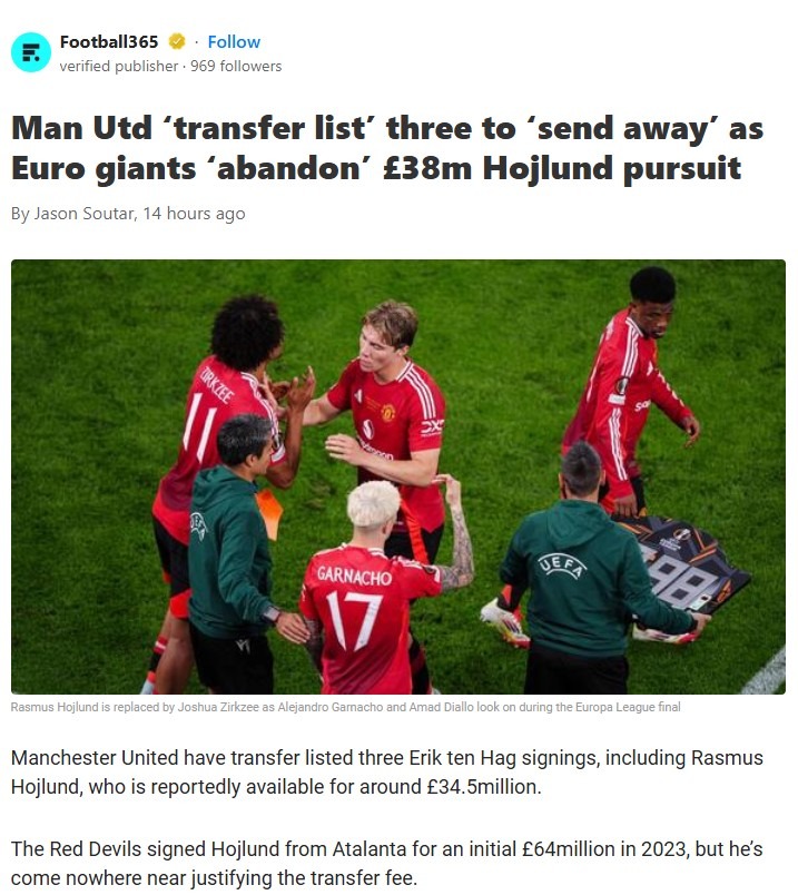 Man Utd Ready to Ditch Big Signings?