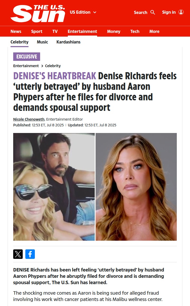 Denise blindsided by Aaron’s divorce move 😱