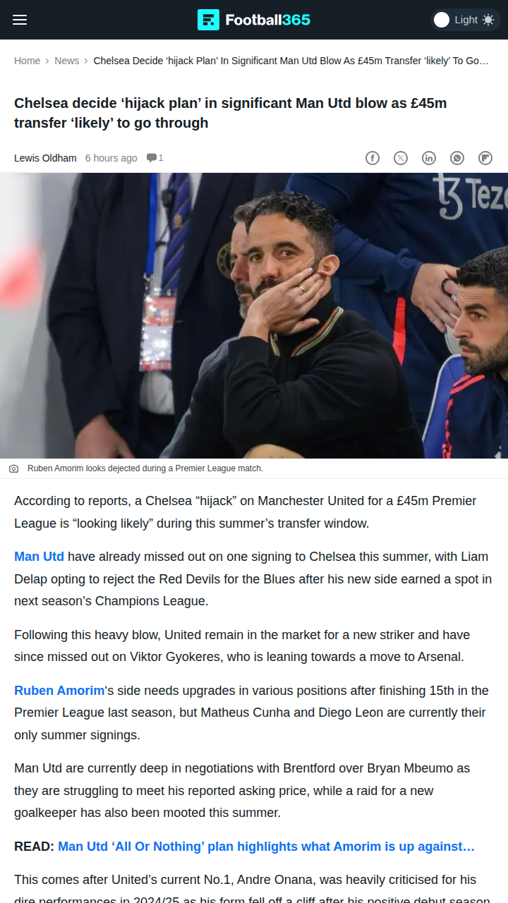 Chelsea Set to Snatch Martinez from United?