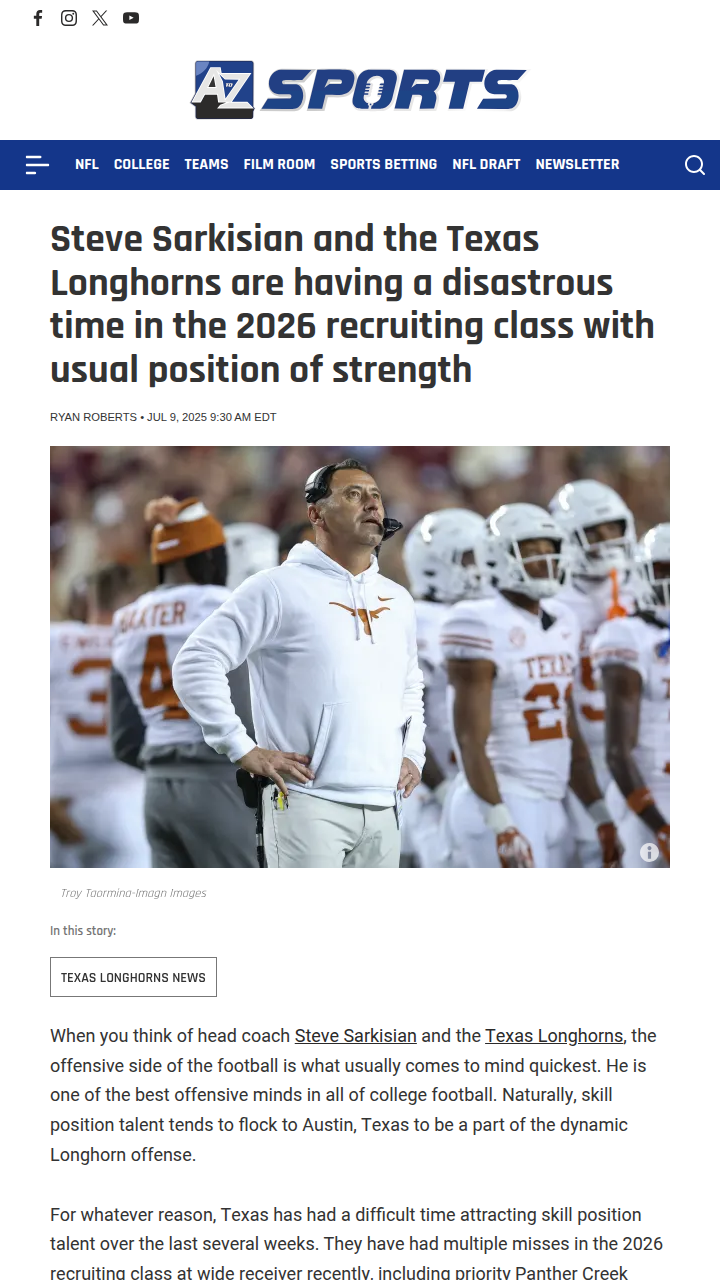 Longhorns Losing Legacy WRs—What’s Up?