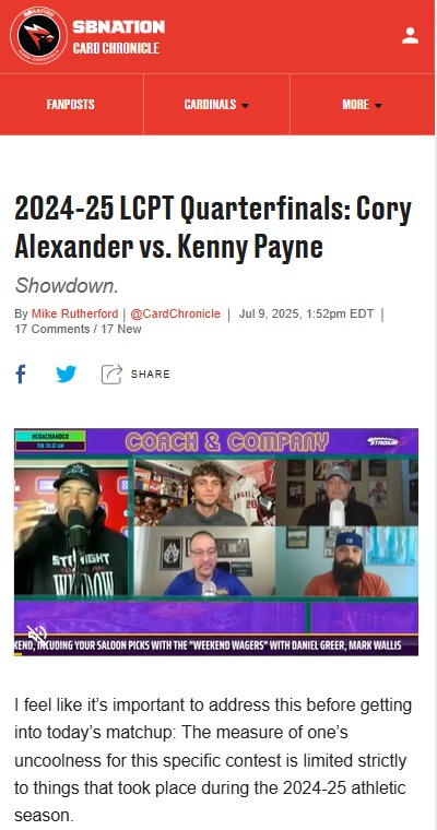 Cory vs. KP: Who Had the Wilder Season?