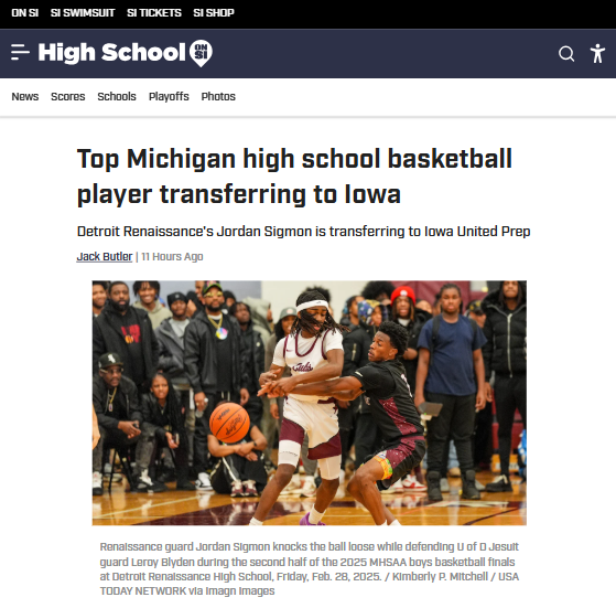 Michigan’s Top Hoops Star Heads to Iowa