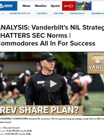 Vandy’s NIL Power Move: SEC Gamechanger?