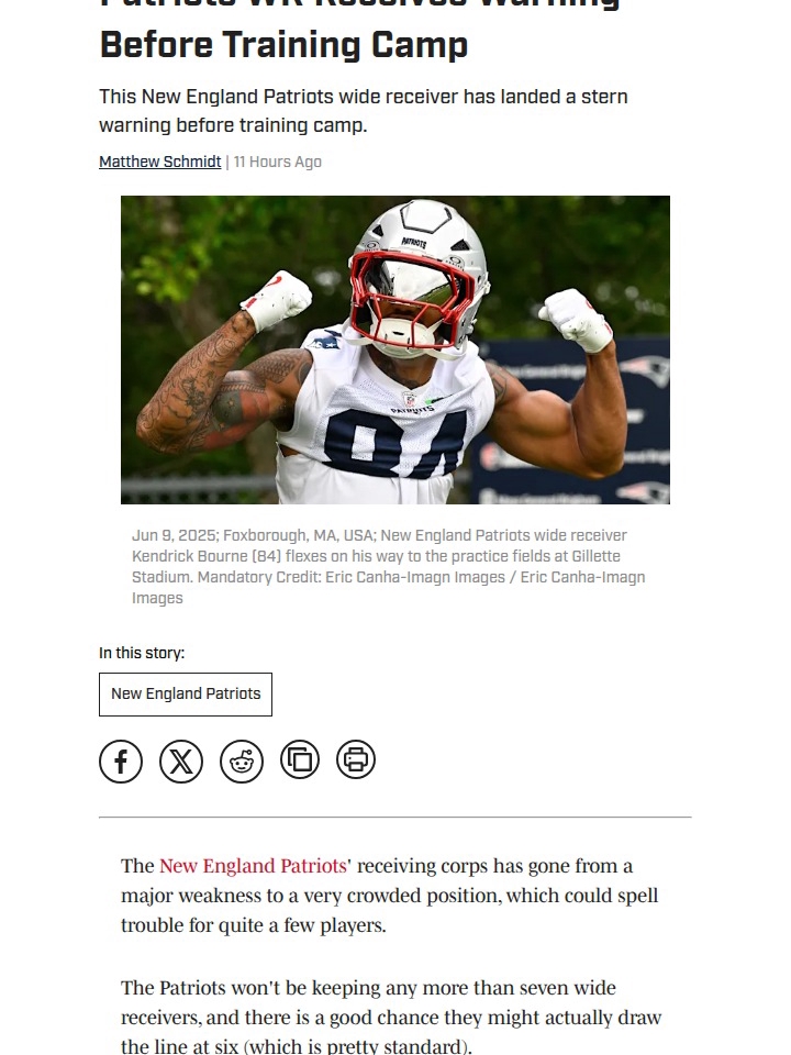 Is Kendrick Bourne on the Chopping Block?