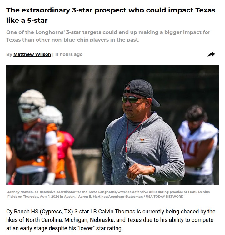 Could Calvin Thomas Be Texas’ Next Hidden Gem?