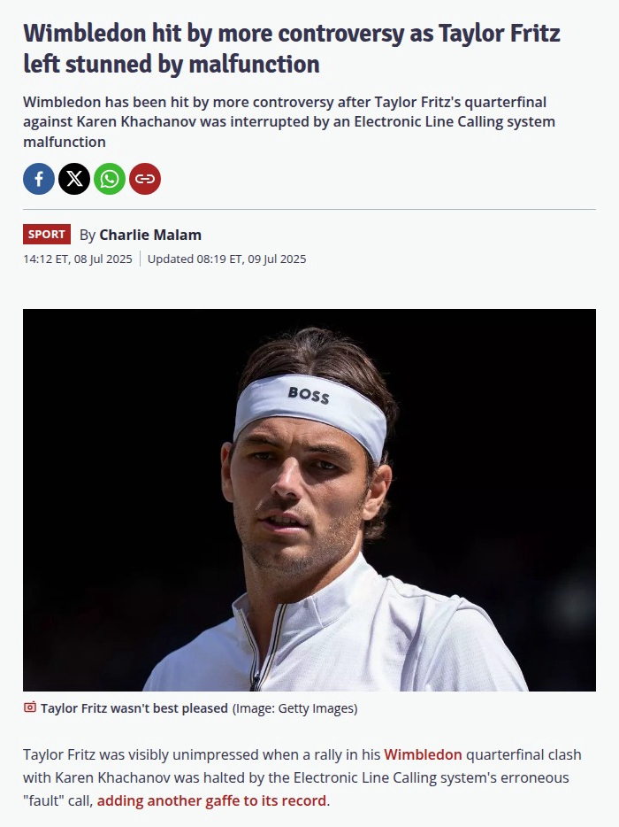 Fritz vs. ELC: Wimbledon Tech Drama!