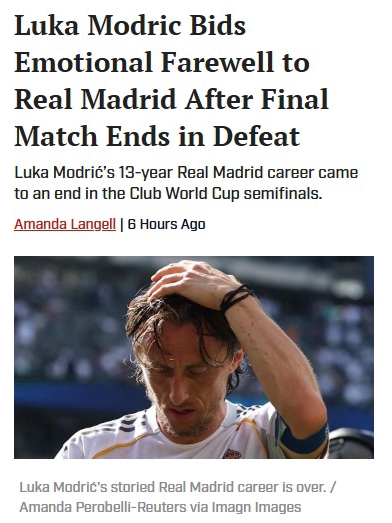Modrić’s Tearful Real Madrid Goodbye