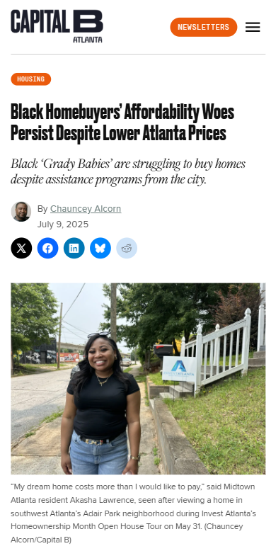 Why Atlanta Natives Still Can’t Buy Homes