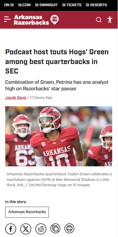 Is Taylen Green the SEC’s Most Slept-On QB?