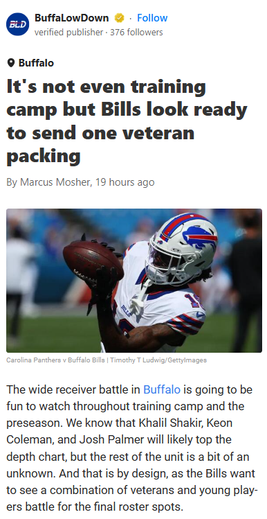 Is K.J. Hamler’s Time in Buffalo Up?