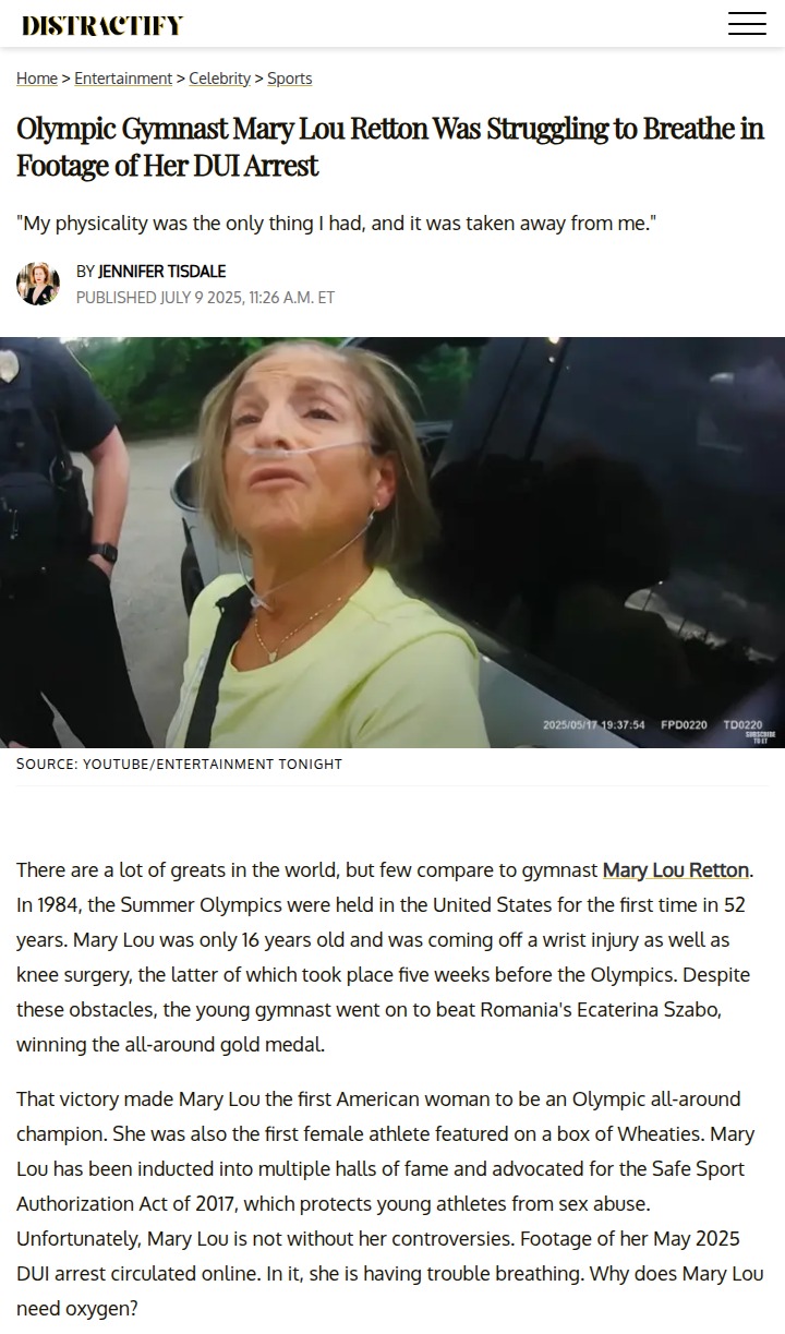 Mary Lou Retton’s Toughest Battle Yet?