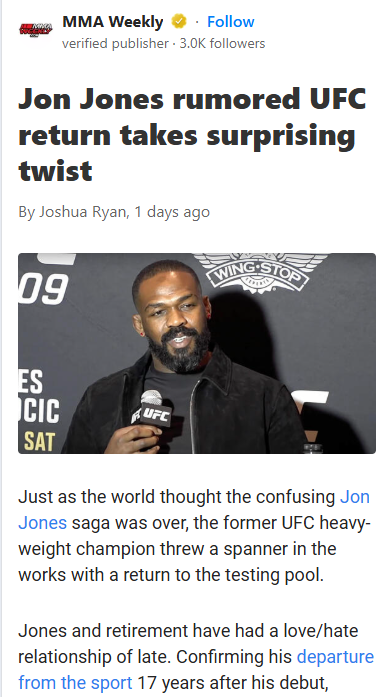 Bones Back? Jon Jones Teases UFC Shock Return