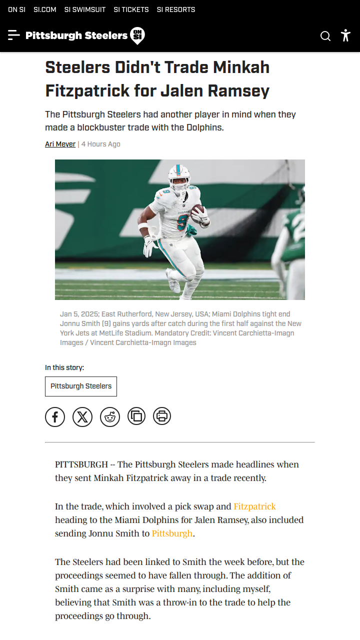 Steelers’ Secret Weapon: Jonnu Smith?
